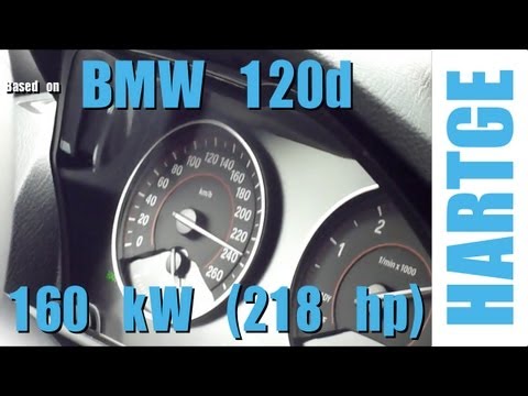 BMW 120d F20 Test Drive with HARTGE Engine Upgrade 80 - 180 km/h