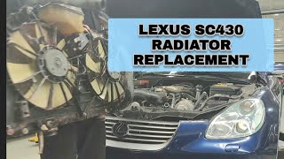 Lexus SC430, LS430, GS430 Radiator, Hoses, and Thermostat Replacement. #lexus #automotive #mechanic