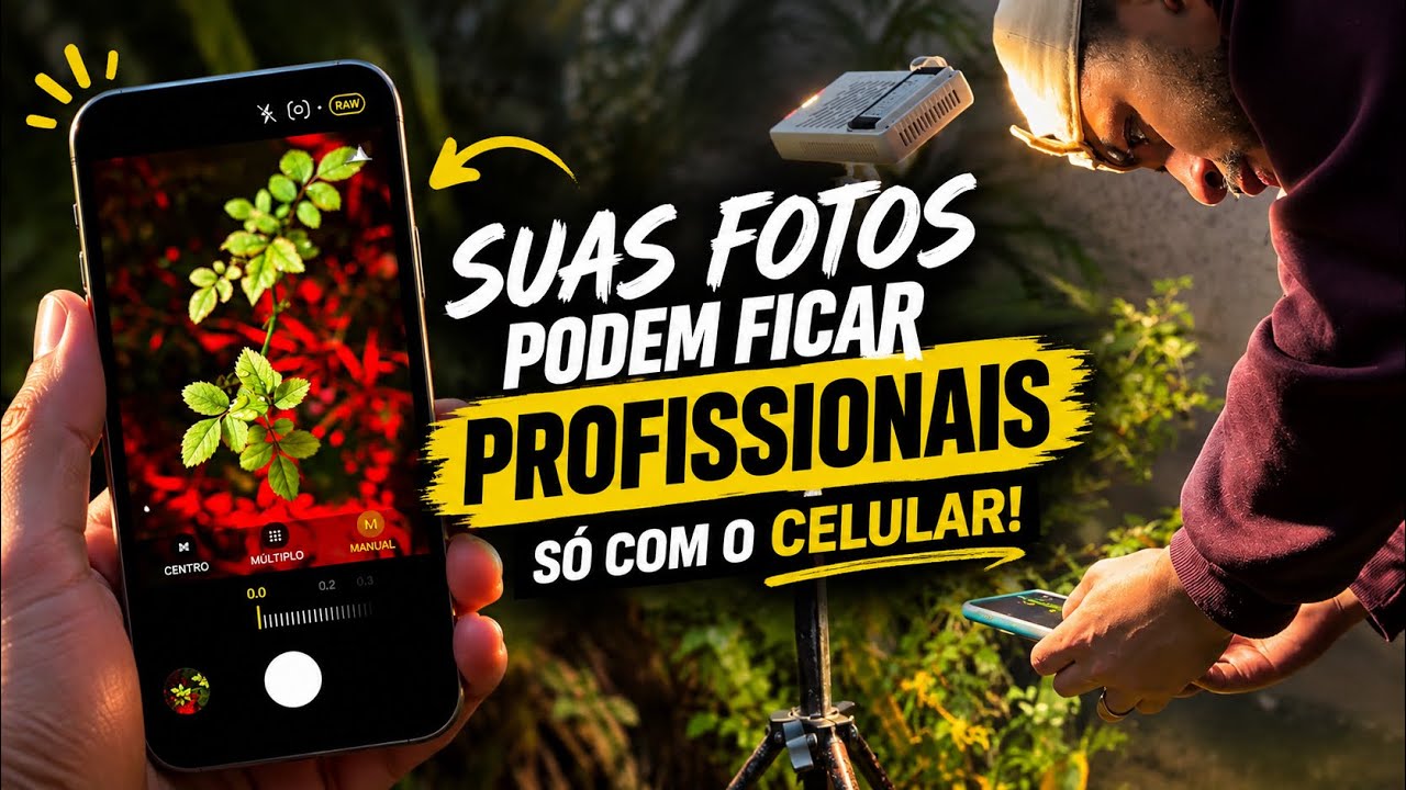 COMO FAZER FOTOS PROFISSIONAIS COM A CÂMERA DO CELULAR 📱🔥