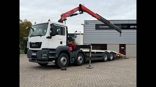 MAN TGS 35.360 8x2 - Fassi F165.2.22 - 360 HP - Euro 5 - Winch - Loc kamion platforma | Slika 4 - Autoline