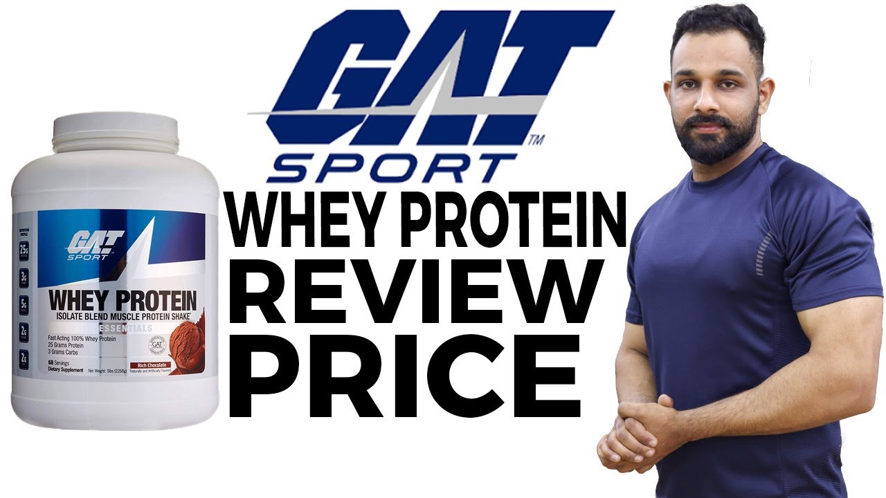 GAT SPORT Whey Protein Isolate Blend Muscle Protein Shake Review URDU/HINDI GYMIT