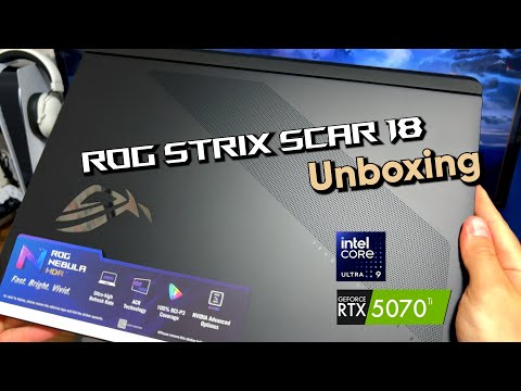 Unboxing the RTX 5070 Ti  ASUS ROG Strix Scar Laptop (2025)