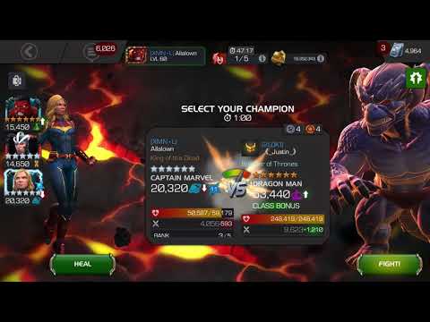MCOC AW: r2 Rhulk vs r3 DragonMan (49-Hazard shift)