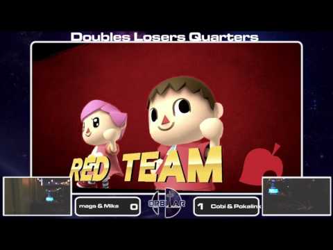 Magister & Mika (Villager) vs Cobi (Luigi) & Pokalink (Ness) - Orbitar 18 Doubles - Losers Quarters