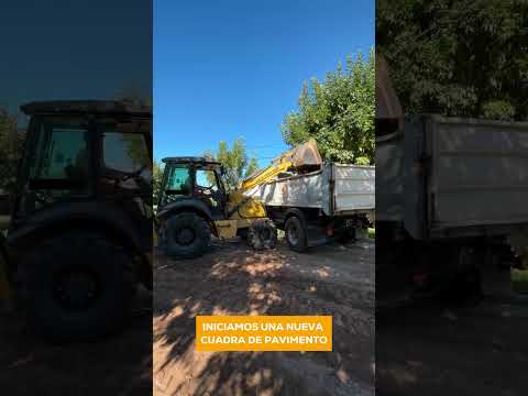 San Carlos Sud avanza con una nueva cuadra de pavimento