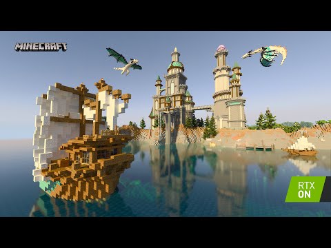 Minecraft with ray tracing technology |  Minecraft RTX