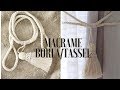 MACRAME Retenedor De Cortinas Holdback Curtina