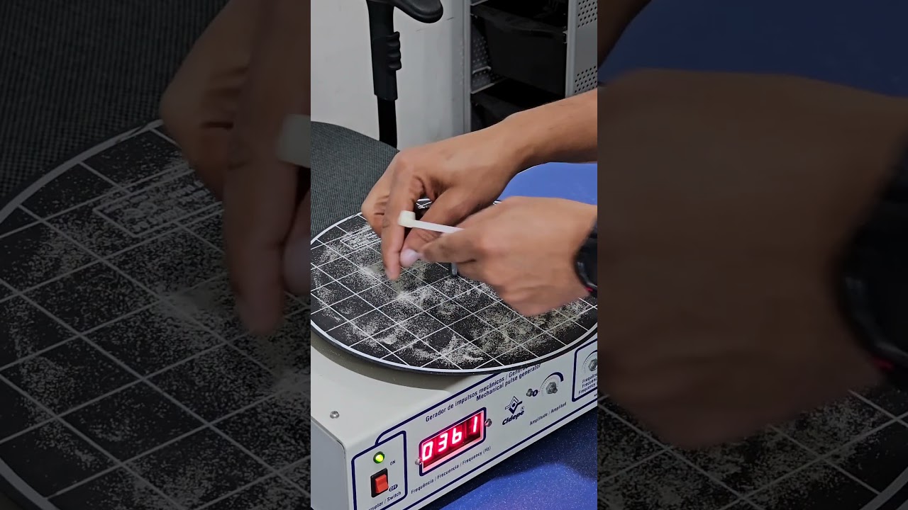 FUGURAS DE CHLADNI #CIÊNCIA #EXPERIÊNCIA #FÍSICA