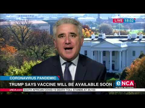 Coronavirus Pandemic Trump says vaccine will be available soon