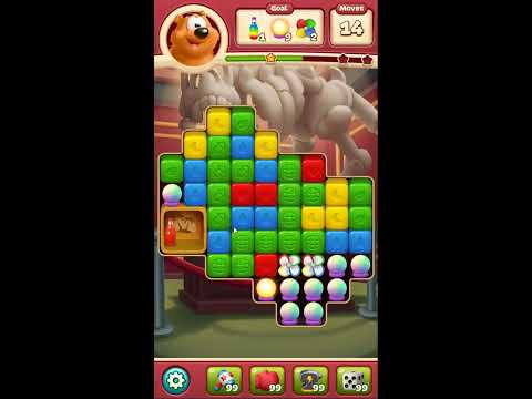 Toon Blast Level 7044 - NO BOOSTERS 🐻🐺🐱 | SKILLGAMING ✔️