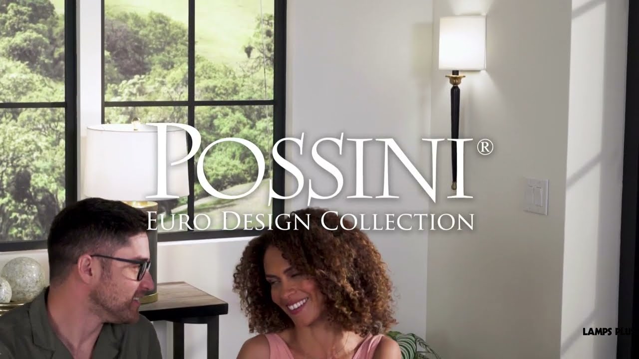 Video 1 Watch A Video About the Possini Euro Arletta Classic Black and Brass Wall Sconce