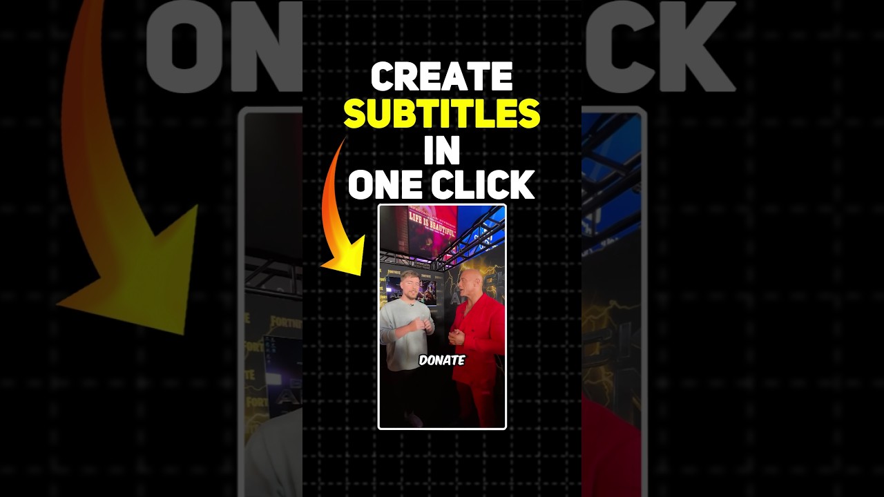 1 Click Subtitle Generator 🚀 | Best Auto Caption App!