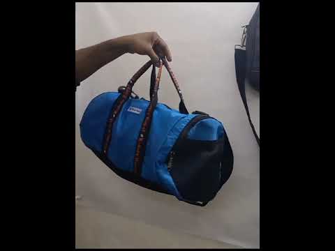 Polyester blue new round duffle bags gym bags