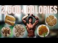 2,600+ CALORIE DIET FOR MUSCLE GAIN | Bodybuilder High Volume Full Day of Eating Post-Show Diet