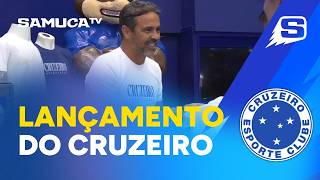 CRUZEIRO LANÇA COLEÇÃO DE CAMISAS COM NOME DE ARTUR JORGE, QUE VAI À LOJA E ATENDE TORCEDORES