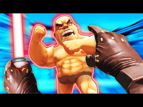 *NEW* JEDI POWERS vs VR GLADIATORS (GORN Virtual Reality Funny VR Gameplay)