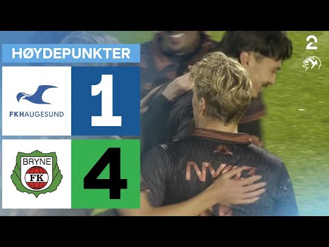 Haugesund 1 - 4 Bryne - Høydepunkter
