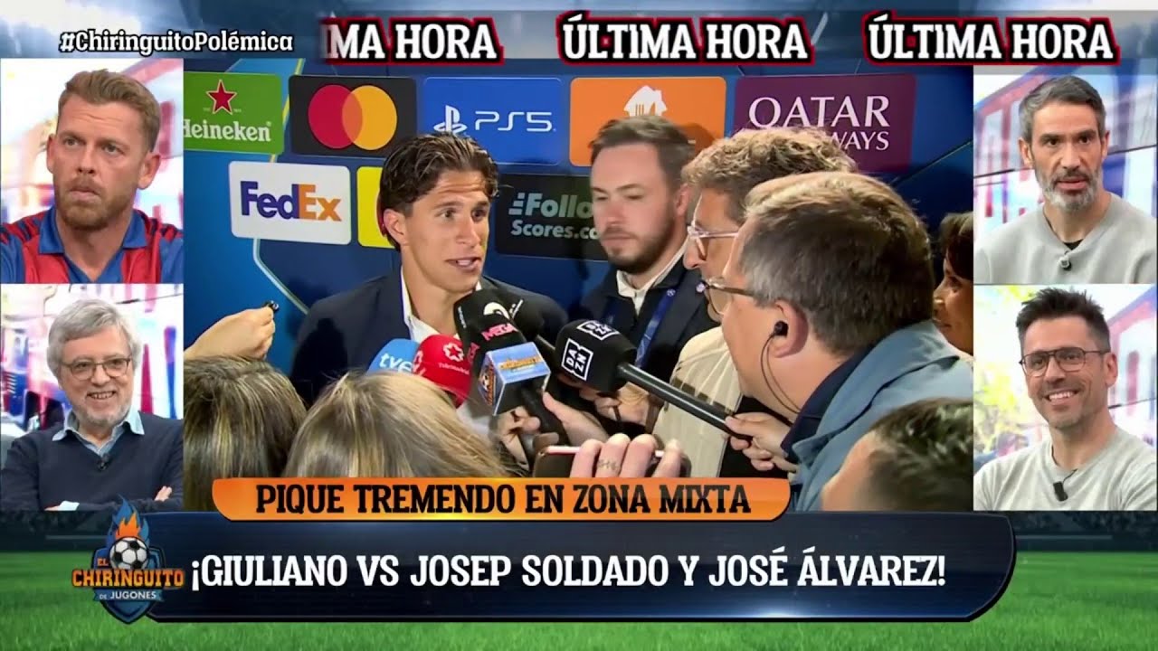 💥GIULIANO SIMEONE y su intenso diálogo sobre la polémica del BARCELONA vs ATLÉTICO | El Chiringuito