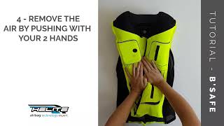 B'SAFE TUTORIAL - HOW TO REUSE B'SAFE CYCING SAFETY VEST AFTER AN INFLATION