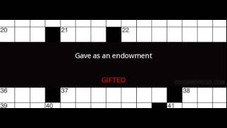 Gave as an endowment Crossword Clue Solution
