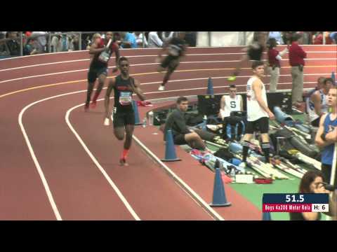 Boys 4x200m Prelim Heat 6 - New Balance Nationals Indoor 2014