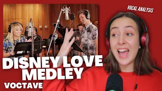 DISNEY LOVE MEDLEY (feat. Kirstin Maldonado &amp; Jeremy Michael) VOCTAVE|Vocal Coach Reacts(&amp; Analysis)