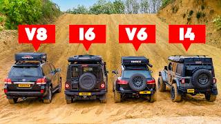 V8 v I6 v V6 v I4: OFF-ROAD BATTLE