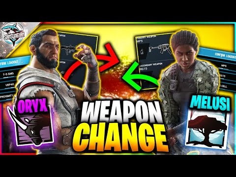 Oryx and Melusi WEAPON SWITCH Live on TEST SERVERS!!! (Oryx T-5 & Melusi Mp5) - Rainbow Six Siege