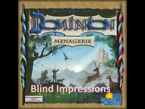 Dominion: Menagerie Blind Impressions on Rule Book Release
