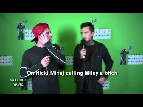 TWENTY ONE PILOTS TALK MTV VMAS KANYE FOR PRESIDENT, NICKI MINAJ AND MILEY CYRUS