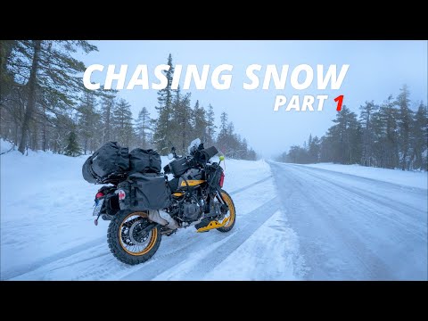 Chasing Snow Part 1 - Motorcycle in the Winter