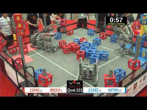 2015 VRC Arts Q223 - 1509E 8825A vs 2158Z 6078S - 91 to 56 - VEX Worlds 2015 - Arts Division