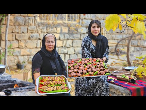 Cooking Village! Two Ways to Cook Meat and Eggplant in the Village ♡ Iran Village Life