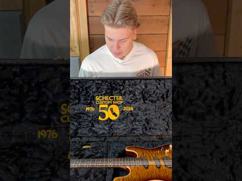 Schecter USA Custom Shop CET 50th Anniversary 2026 - Golden Anniversary With Hardcase imagen 19