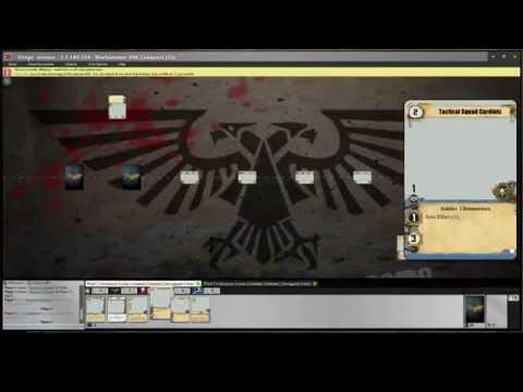 BT Plays - Teaching Warhammer 40K: Conquest Plugin for OCTGN Basics