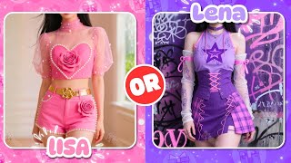 Would You Rather Pick Lisa, or Lena? 💖✨ Let’s See Your Choice!
