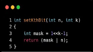 How to set Ith bit of given number.