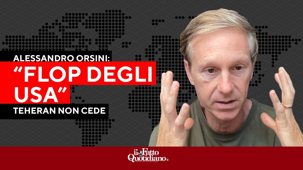 Orsini: “Trump ha fallito tutti gli obiettivi contro l’Iran. Ora è costretto a trattare”
