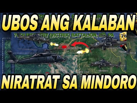 ACTUAL FOOTAGE! GANITO UBOSIN NG ATTACK HELICOPTER ANG K@L@B@N SA MINDORO