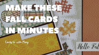 YOU CAN MAKE THESE EASY FALL CARDS IN MINUTES! 