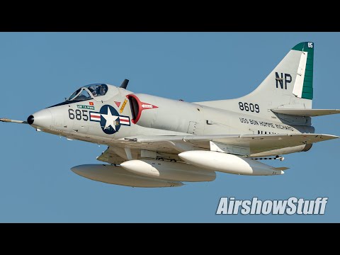 A-4 Skyhawk Flybys - Selfridge ANGB Airshow 2022