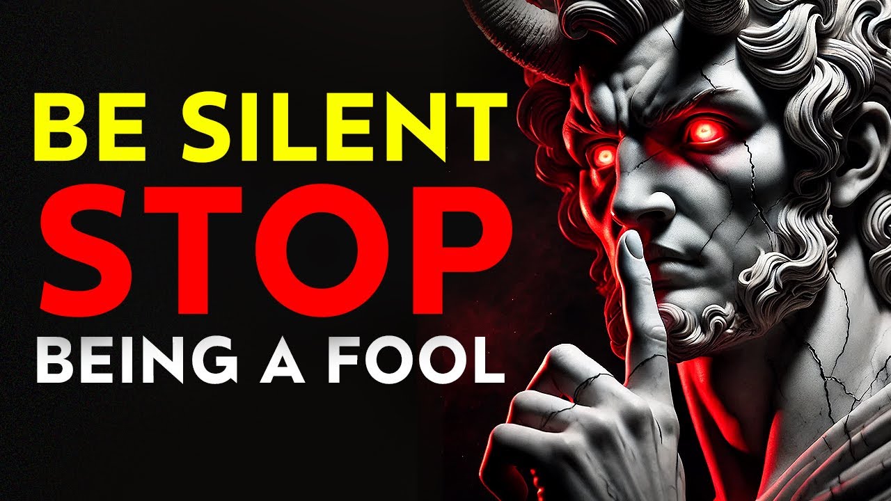Be Silent Stop Being A FooI   l Marcus Aurelius Stoicism