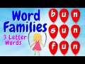 Word Families 3 Letter Word Families Episode 3 Bubble Kidz