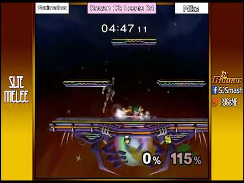 Rowan SSBM 12: Meximadnez (Falcon) Vs. Mike (Fox) - Losers R3