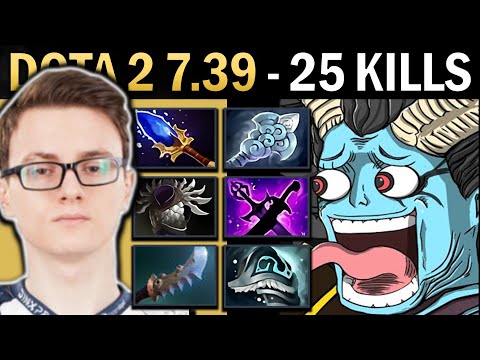 Queen of Pain Gameplay Miracle with 25 Kills and Blademail - Dota 7.39