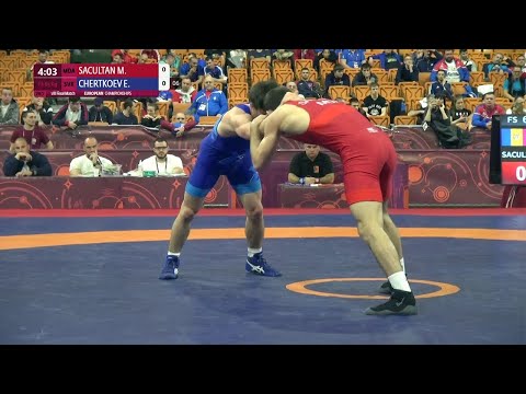 1/8 FS - 65 kg: M. SACULTAN (MDA) v. E. CHERTKOEV (SVK)