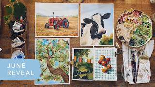 June Reveal - Summer on the Farm | Summertime Inspired Watercolor Painting Projects