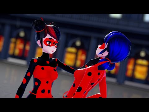 【MMD-PV】【Epic Fight】Ladybug, Chat Noir VS Shadybug 【60fps】