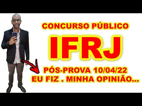 Concurso IFRJ 2022 PÓS - PROVA 10-04-22 Como foi ? DIFÍCIL? Eu fiz e achei português muito ...