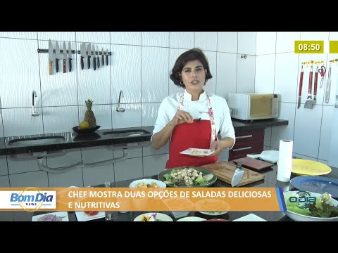 Chef mostra duas opções de saladas deliciosas e nutritivas 22 11 2021